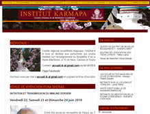 Tablet Screenshot of institut-karmapa.net